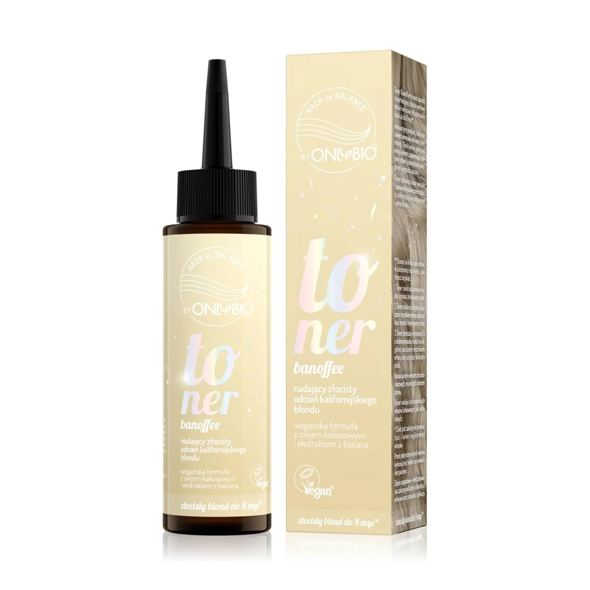 Тонер для волосся OnlyBio Hair in Balance Toner, Banoffee, 100 мл
