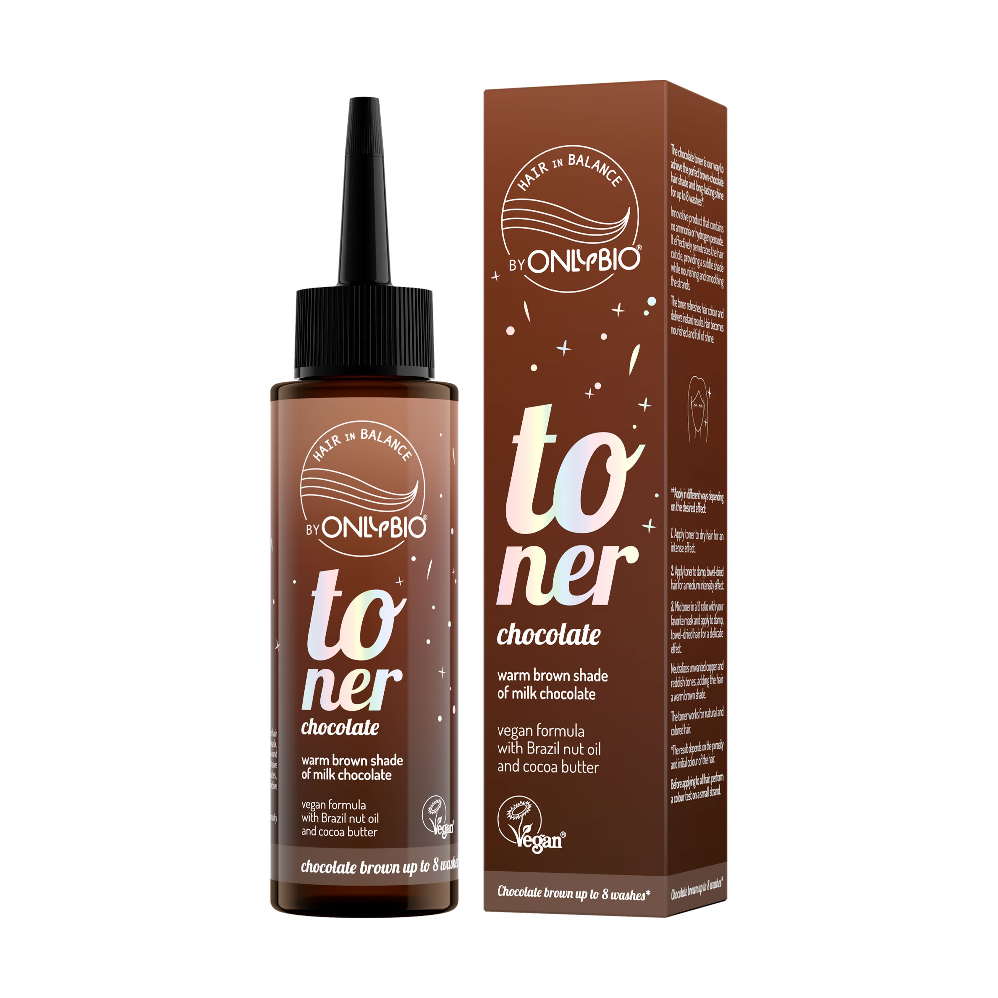 Тонер для волосся OnlyBio Hair in Balance Toner, Chocolate, 100 мл